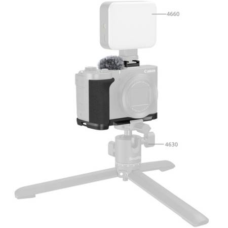 SmallRig 5808 - montażowa płytka L-kształtna + uchwyt, do Canon PowerShot V1 - przykład użycia